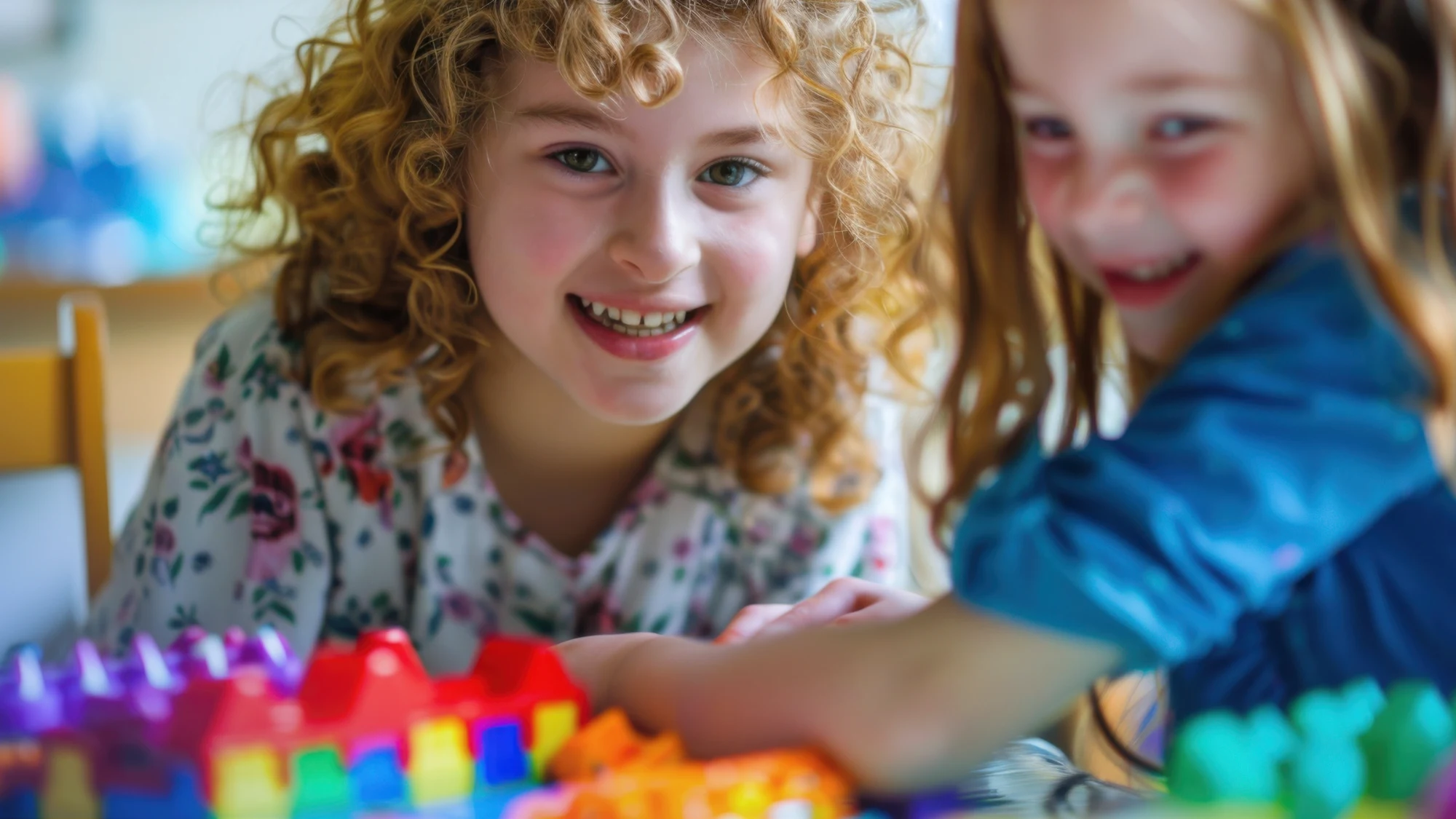 ABA therapist providing applied behavior analysis therapy to a child while supporting family involvement in German New York